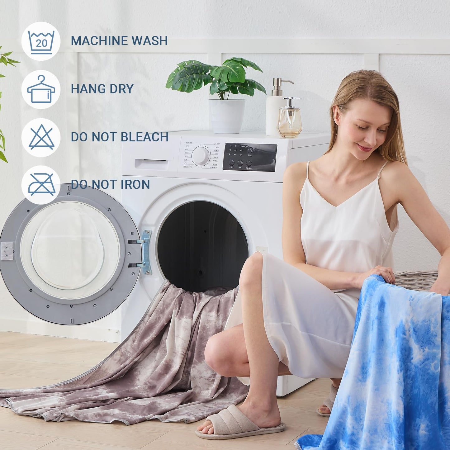 Cooling Blanket for Hot Sleepers Queen Size 90"x90", Summer Ice Cold Blanket Absorbs Heat to Keep Body Cool for Night Sweats, Lightweight Breathable Cold Blankets for Sleeping Bed & Sofa