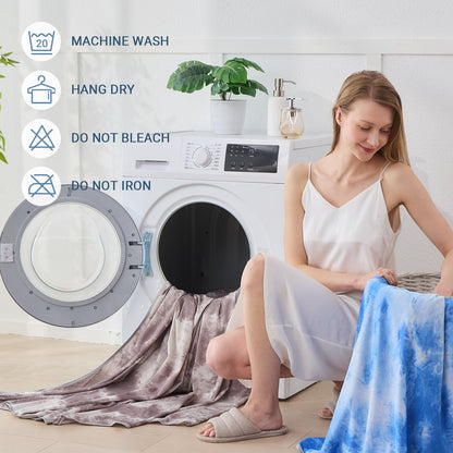 Cooling Blanket for Hot Sleepers Queen Size 90"x90", Summer Ice Cold Blanket Absorbs Heat to Keep Body Cool for Night Sweats, Lightweight Breathable Cold Blankets for Sleeping Bed & Sofa