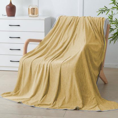 Cooling Blanket for Hot Sleepers Queen Size 90"x90", Summer Ice Cold Blanket Absorbs Heat to Keep Body Cool for Night Sweats, Lightweight Breathable Cold Blankets for Sleeping Bed & Sofa