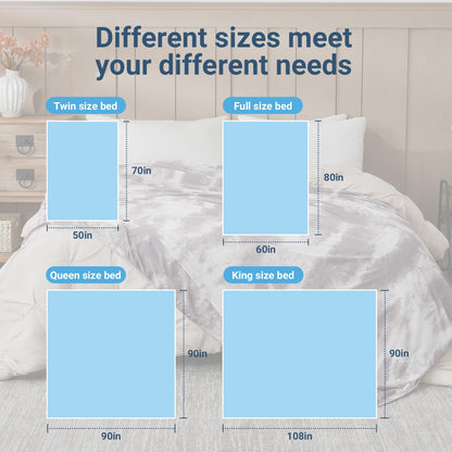 Cooling Blanket for Hot Sleepers Queen Size 90"x90", Summer Ice Cold Blanket Absorbs Heat to Keep Body Cool for Night Sweats, Lightweight Breathable Cold Blankets for Sleeping Bed & Sofa