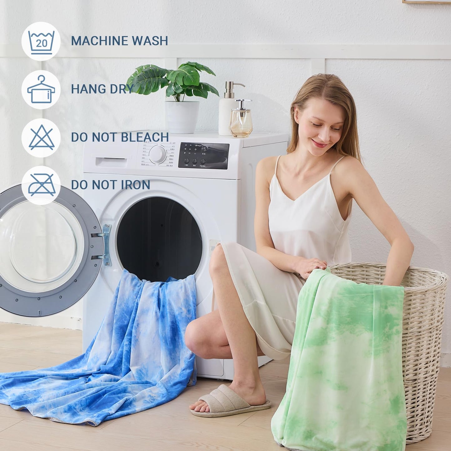 Cooling Blanket for Hot Sleepers Queen Size 90"x90", Summer Ice Cold Blanket Absorbs Heat to Keep Body Cool for Night Sweats, Lightweight Breathable Cold Blankets for Sleeping Bed & Sofa