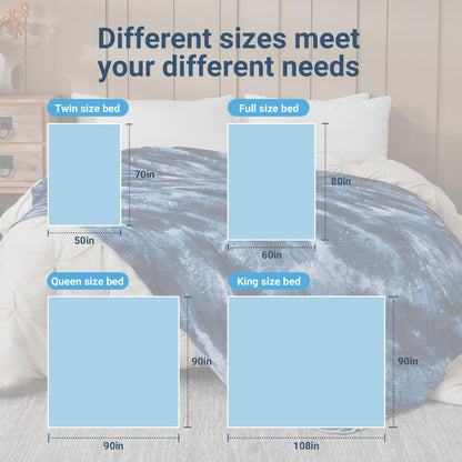 Cooling Blanket for Hot Sleepers Queen Size 90"x90", Summer Ice Cold Blanket Absorbs Heat to Keep Body Cool for Night Sweats, Lightweight Breathable Cold Blankets for Sleeping Bed & Sofa