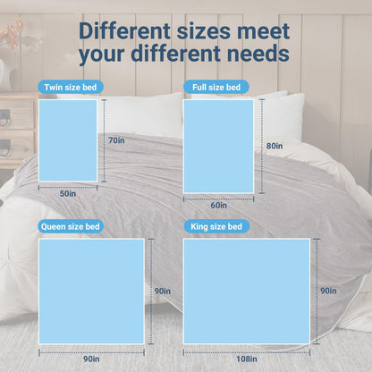 Cooling Blanket for Hot Sleepers Queen Size 90"x90", Summer Ice Cold Blanket Absorbs Heat to Keep Body Cool for Night Sweats, Lightweight Breathable Cold Blankets for Sleeping Bed & Sofa