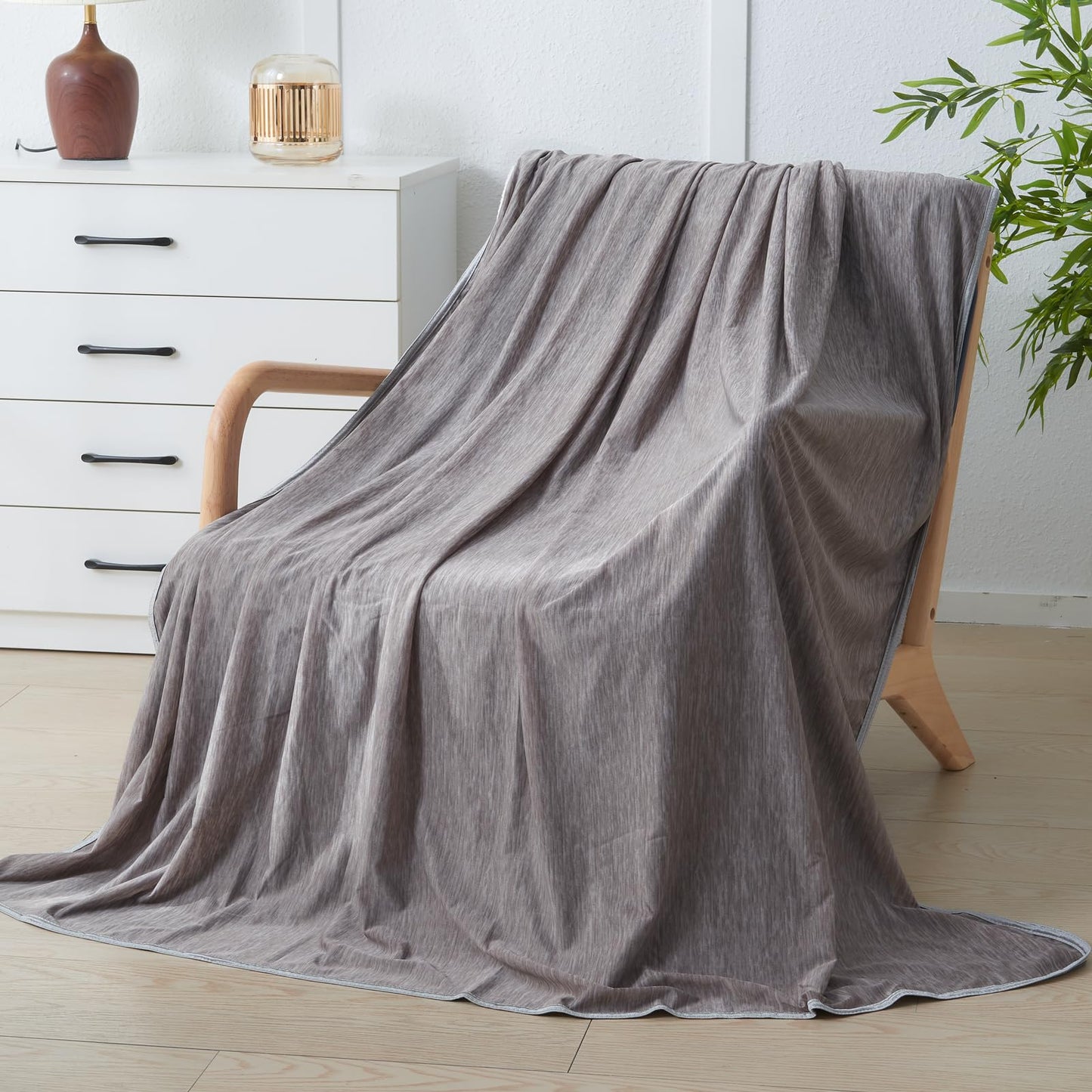 Cooling Blanket for Hot Sleepers Queen Size 90"x90", Summer Ice Cold Blanket Absorbs Heat to Keep Body Cool for Night Sweats, Lightweight Breathable Cold Blankets for Sleeping Bed & Sofa
