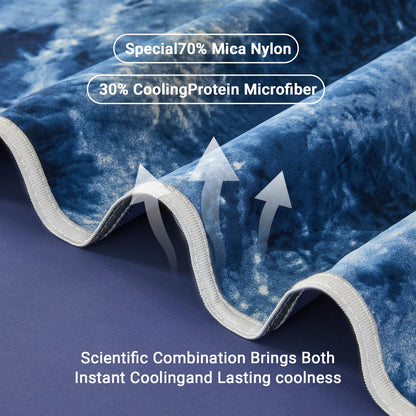 Cooling Blanket for Hot Sleepers Queen Size 90"x90", Summer Ice Cold Blanket Absorbs Heat to Keep Body Cool for Night Sweats, Lightweight Breathable Cold Blankets for Sleeping Bed & Sofa