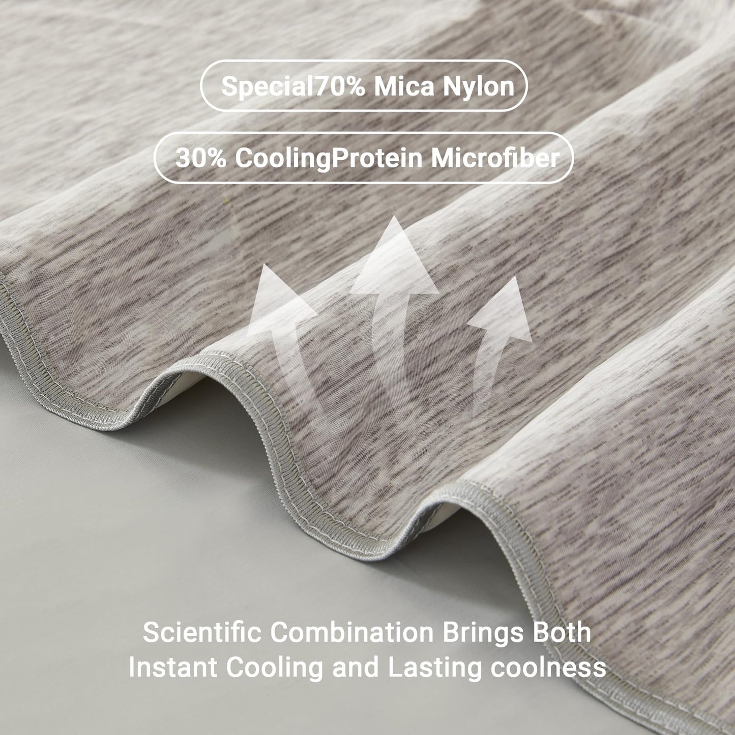 Cooling Blanket for Hot Sleepers Queen Size 90"x90", Summer Ice Cold Blanket Absorbs Heat to Keep Body Cool for Night Sweats, Lightweight Breathable Cold Blankets for Sleeping Bed & Sofa
