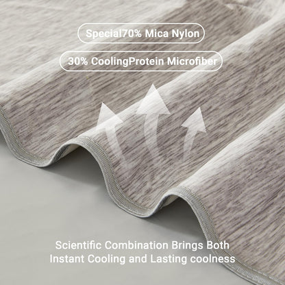 Cooling Blanket for Hot Sleepers Queen Size 90"x90", Summer Ice Cold Blanket Absorbs Heat to Keep Body Cool for Night Sweats, Lightweight Breathable Cold Blankets for Sleeping Bed & Sofa