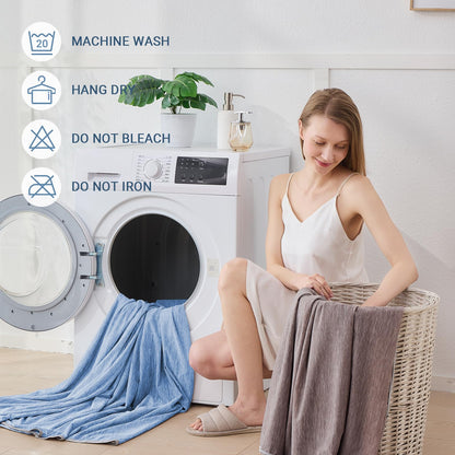 Cooling Blanket for Hot Sleepers Queen Size 90"x90", Summer Ice Cold Blanket Absorbs Heat to Keep Body Cool for Night Sweats, Lightweight Breathable Cold Blankets for Sleeping Bed & Sofa