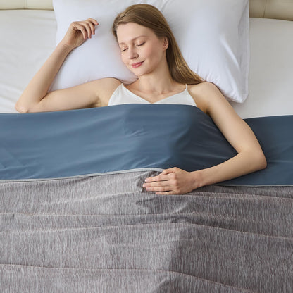 Cooling Blanket for Hot Sleepers Queen Size 90"x90", Summer Ice Cold Blanket Absorbs Heat to Keep Body Cool for Night Sweats, Lightweight Breathable Cold Blankets for Sleeping Bed & Sofa