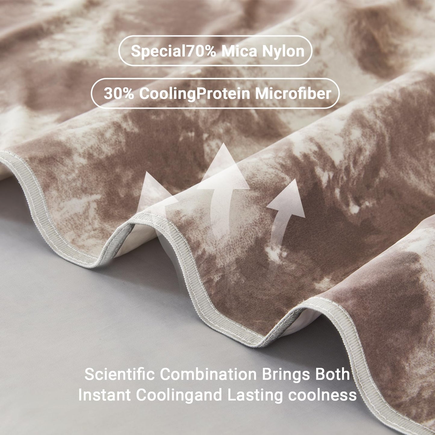 Cooling Blanket for Hot Sleepers Queen Size 90"x90", Summer Ice Cold Blanket Absorbs Heat to Keep Body Cool for Night Sweats, Lightweight Breathable Cold Blankets for Sleeping Bed & Sofa