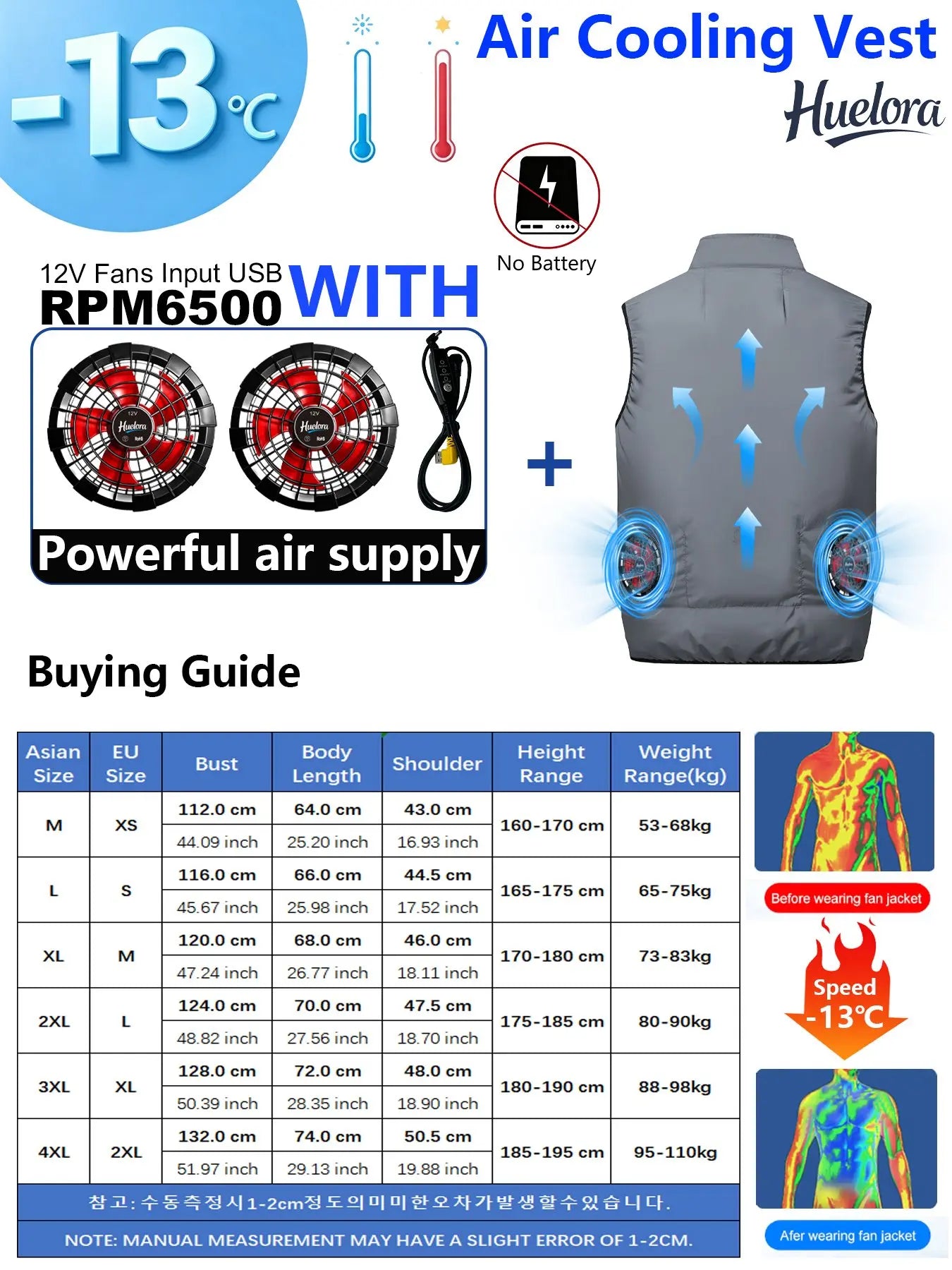 4FAN Solid Color Stand Collar Air Cooling Vest Men Dual Fans USB Summer Work Sleeveless Waistcoat Outdoor Fishing Cooling Jacket