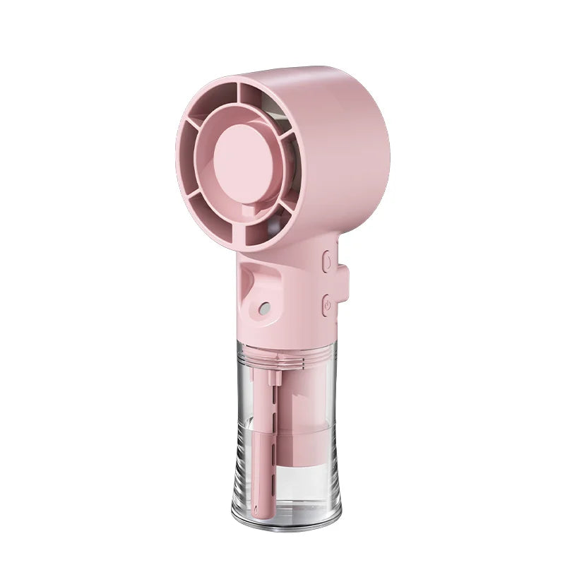 Portable Mini Humidifier Spray Fan Handheld Water Mist Fan Rechargeable Personal Hand Fan Small Water Spray Fan For Outdoor