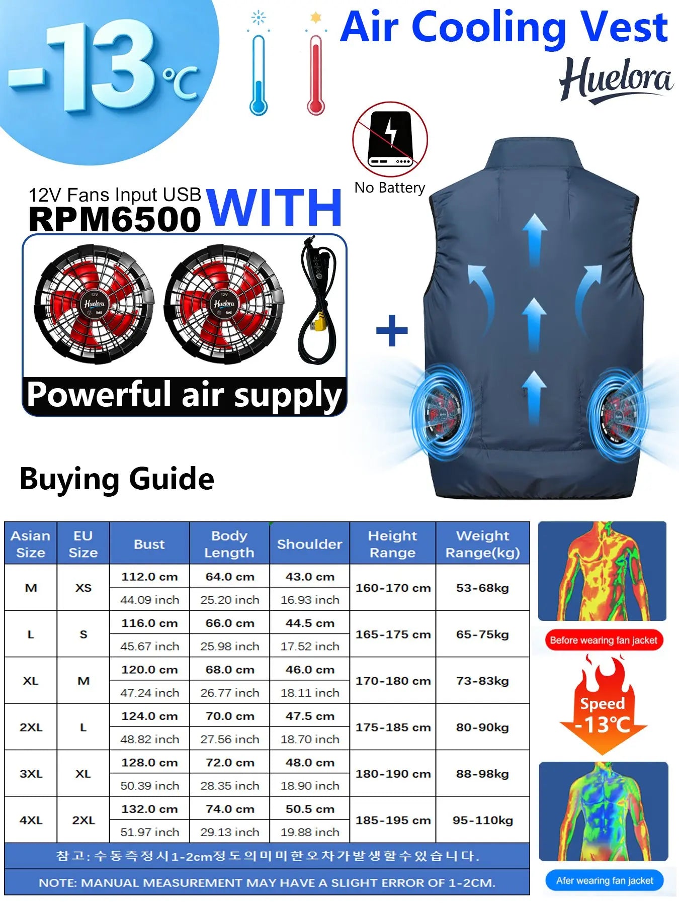 4FAN Solid Color Stand Collar Air Cooling Vest Men Dual Fans USB Summer Work Sleeveless Waistcoat Outdoor Fishing Cooling Jacket