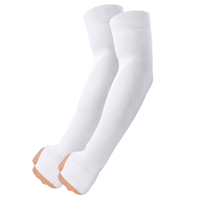 Coolora® Ice Silk Cooling Arm Sleeves with Thumb Hole | UPF 50+ UV Protection